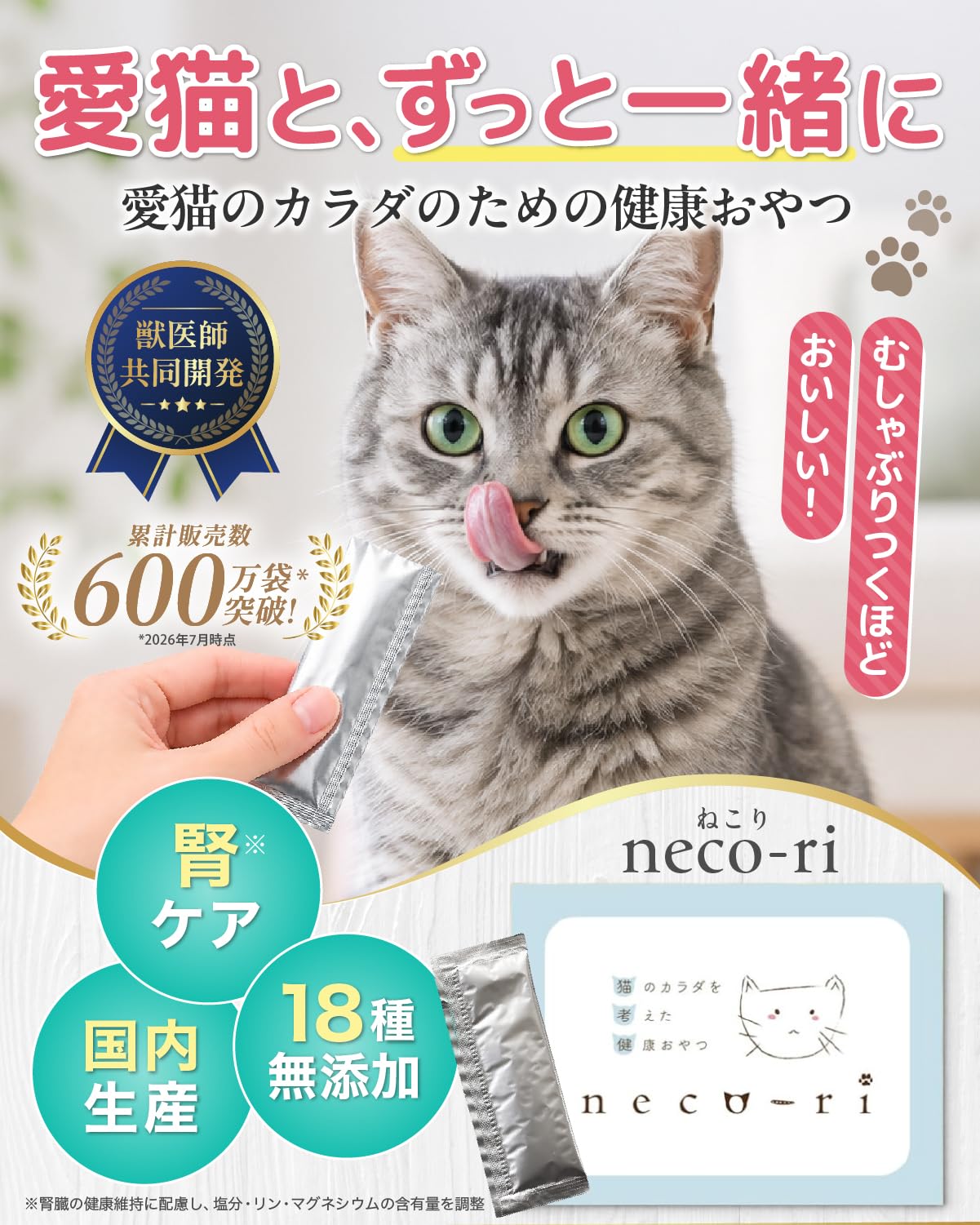 Amazon.co.jp: neco-ri（ねこり）猫用 健康おやつ ペースト カツオ